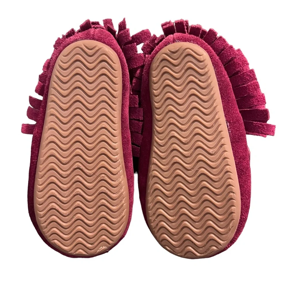 Your Tay Aspen Fringe Leather Moccasins Booties